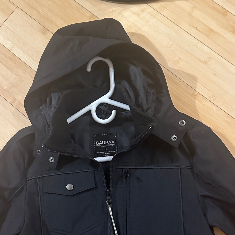 Baubax Men's Black Hooded Jacket